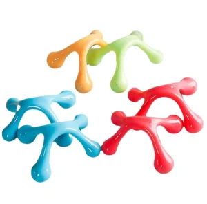 Mini 4 Point Colorful Shapely Portable Plastic Body Muscle Massager Customized Hand or Leg Massager Body Massagers