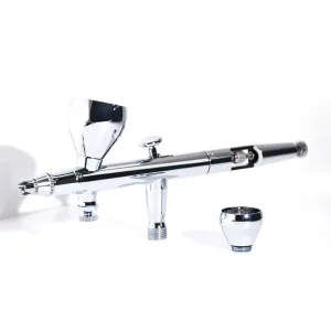 Mini Dual Action Airbrush Professional Body Art Aerografo for Nails Copper Material Gravity Feed for Cake Decoration Paint