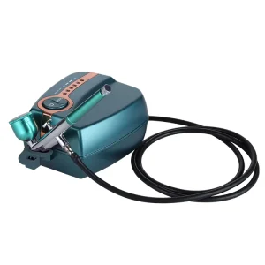 Mini Dual Action Airbrush Spray Gun Rechargeable Compressor for Nail Art Gravity Feed Dual Action Control