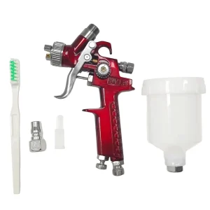 Mini HVLP Power Spray Guns 0.5/0.8/1.0mm Nozzle Kit Compact Car Repair and Touch-Up Spray Gun with Airbrush Control