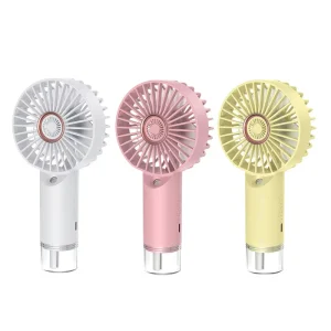 Mini Handheld Rechargeable USB Electric Water Cooling Fan Portable Wearable Humidifier Outdoor Mist Spray Bottle Household Use
