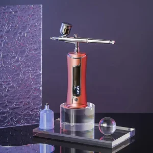 Mini Rechargeable Airbrush for Painting & Nail Spraying Oxygen Facial Mist Steamer Kit Air Compressor for Nail Art Facial Beauty