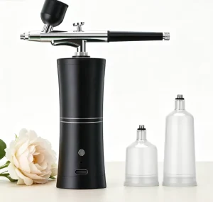 Mini Travel Airbrush Kit With Complete Accessories Realizes Uniform Hydration for Every Part of Facial Skin