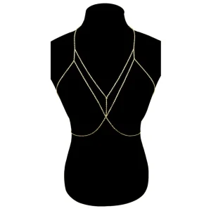 Minimalist Geometric Body Chain for Women Simple Chest Design with Sexy Appeal-for Wedding Party Dress or Bikini Accessories