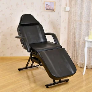 Modern Electric Portable Recliner Adjustable Massage Table Treatment Hydraulic Tattoo Black Bed for Beauty Salon