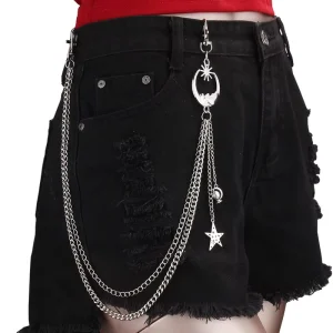 Moon Star Pendant Pants Chain for Women