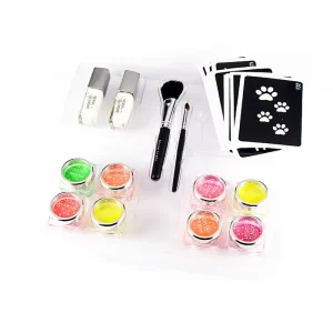 Moonlight Children Adults DIY Party Fluorescent Glitter UV Neon Paint Temporary Tattoo Set 7-Day Wear Body Makeup