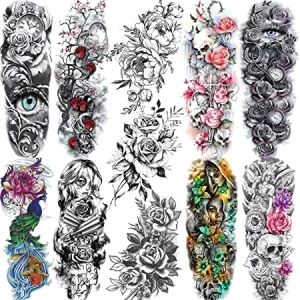 Moonlight Unisex Waterproof Eco Friendly Temporary Tattoo Stickers Arm Fashionable Water Transfer Design 5 7 Days Durability CE