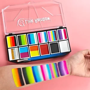 Multi Color Rainbow Split Cake Children’s Face Body Painting Kit Non toxic Skin Friendly Birthday Cosplay Makeup Custom Color