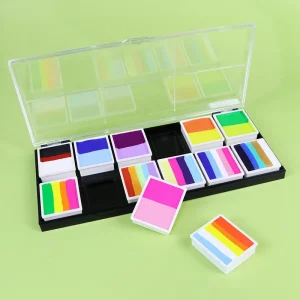 Multi Colors Kid Set Face Body Painting Kit Watercolor Stencil Non Toxic Water-Based Professional Liquid Paint