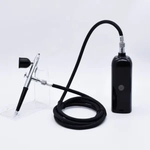 Multi Purpose Copper & ABS Paint Cake Decorating Nail Art Airbrushing System Kit with Portable Mini Air Compressor (2-15 PSI)