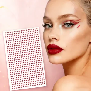 Multi-Size Faux Crystal Rhinestone 3D Face & Body Jewel Stickers Sexy for Festival Party Daily Use DIY Music Makeup