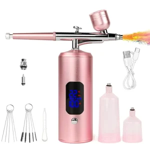 Multi-functional Airbrushes USB LED Screen Display Cordless Air Compressor Gun for R Makeup Nail Art Cake Decoration