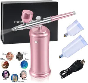 Multi purpose Compressor Airbrush Kit Air Brush Set for Cake Decorating Nail Art Tattoo