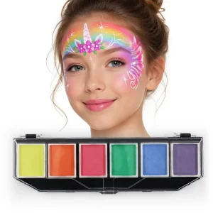Multicolor Chinese Face Painting Nude Woman Body Face Paint