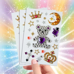 Multicolor Rhinestone Diamond Stickers Planner Kit Face Tattoo Shiny Adhesive Gem Stickers for DIY Projects Scrapbooking