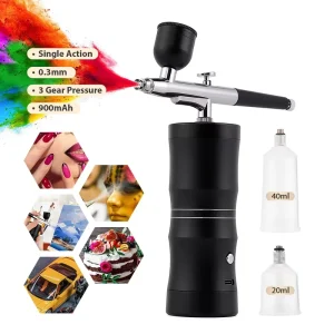 Multifunction Airbrush Nail Art with Compressor for Nails Cake Painting Shoe Cloth Painting Air Brush