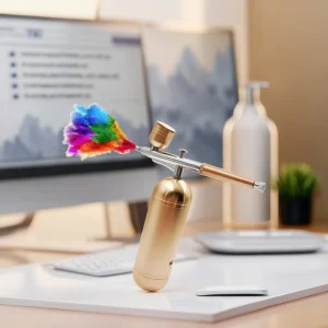 Multifunctional Nano Dual Action Eco Friendly Portable Airbrush Sprayer Paint Gun ABS Painting Nail Art Cake Decoration Makeup