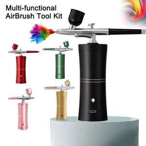 Multifunctional Portable Cordless Airbrush Paint Machine Compressor Kits for Tattoos Gradient Nail Art Crafts