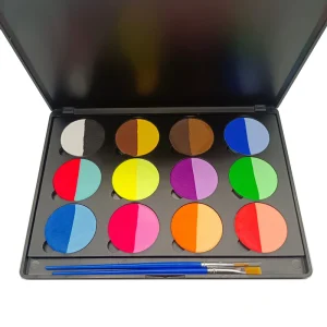 Multiple Colors 12 Color Split Cake rainbow Water Based Flag Makeup Body Face Paint