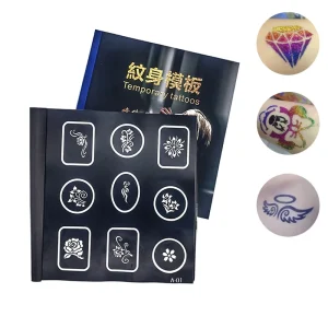 Multiple Designs Glitter Reusable Henna Stencils Airbrush Henna Tattoo Stencils Body Painting Tattoo Template