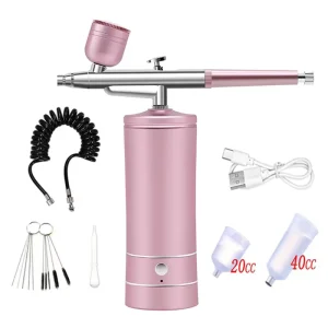 Multipurpose Cordless Airbrush Gun Makeup Kit Ideal for Nail Art and Body Painting