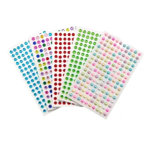 Music Festival 5mm Circle Rhinestone Temporary Face Jewel Tattoo Sticker