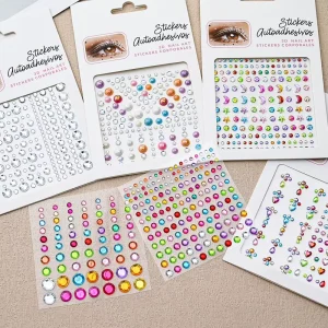 Music Festival Party Face Jewelry Decoration Rhinestone Crystal Kids Adult DIY Diamond Stickers Eye Makeup Self Adhesive Nail