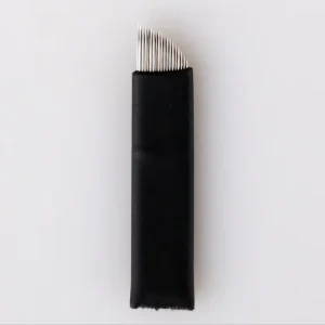 NANO Black 0.20mm Stainless Steel 18CF Microblading Needles for Permanent Makeup Supplies Manual Eyebrow Blades