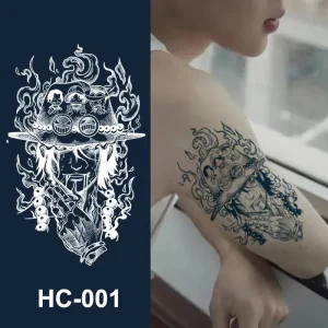NEW Waterproof Stock Tribal Designs Tattoo Stickers Half Arm Tattoo Temporary Geometric Planet Fashion Women Tattoo Stickers