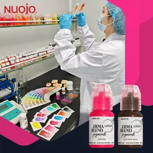 NUOJO ODM 15ML Professional Permanent Makeup Pigment High Saturation Tattoo Ink for PMU Eyebrows Lips & Eyeliner Training