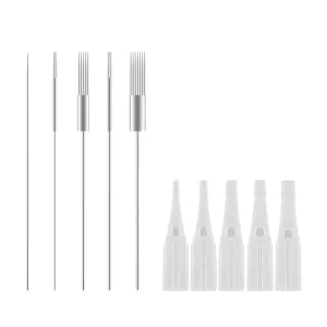 NUOJO Professional Microblading PMU Tattoo Disposable Cartridge Needles Custom1RL for Permanent Eyebrow Makeup Device