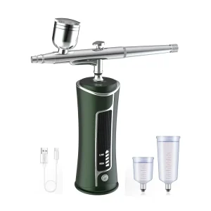 Nail Art DIY Painting Gradient Color Airbrush Hot Air Compressor Kit Airbrush Painting Spray Gun Airbrush for Nail