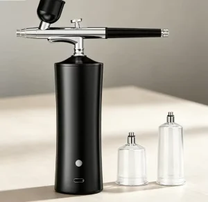 Nail Art Makeup and Cake Decorating Portable Cordless Airbrush Kit with USB Rechargeable Compressor