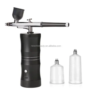 Nail Art Tattoos Airbrush Compressor Kit New Beauty Spray Gun for Hobby Model Tint Dye Eye Brow Makeup Airbrush Kit Hydrating