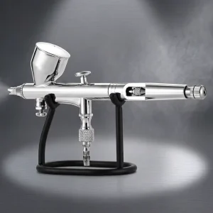 Nail Model Professional Copper Spray Pen, Environmentally Friendly, Gravity Feeding, Double Action Gun, 0.3mm Fine Line Spray Gun