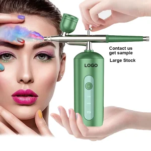Nano Mist Sprayer Oxygen Injector Portable Mini Air Compressor Paint Spray Gun Airbrush for Nail Art Tattoo Craft Cake
