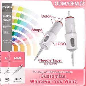 Nano PMU SMP Cartridges Needle RL RS OEM ODM Tattoo Needles Cartridge Microblading Eyebrow
