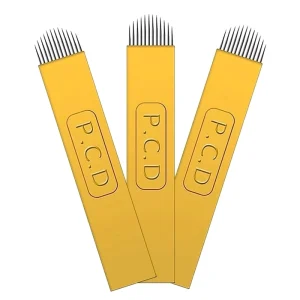 Nanoflow 14F Pcd 0.15 18U Microblade Blades Eyebrow Pen Tool Microblading Needle for Manual Pen