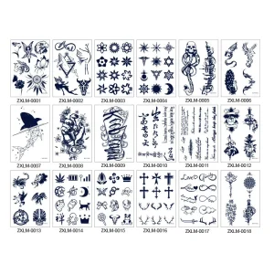 Natural Gardenia Juice Tattoo Pigment Waterproof Women Body Belly Buttocks Semi-permanent Temporary Tattoo Stickers