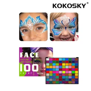 Natural Plant-Based Metallic Neon UV Reactive Glow in the Dark Face and Body Painting Colors for Kids’ Parties