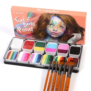 Natural Plant-Based Quick-Dry Water-based Color Paint Rainbow Cosplay Festival Party Drawing Washable Face Body
