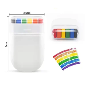 Natural Plant Temporary Face Paint for Children’s Football Sports Events Rainbow-Colored Lighter Case