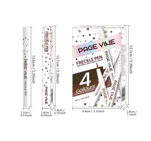 Natural Realistic Beauty Face Freckle Pencil Waterproof Smudge Proof Long Lasting Vegan Highly Pigmented Moisture Skin