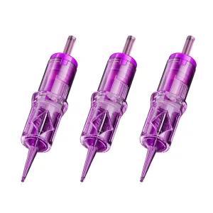 Needle Cartridge Tattoo Needle Cartridge for Tattoo Pen Purple 1RL Purple Cartridge