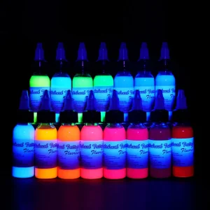 Neon UV Color Temporary Tattoo Spray Inks Pigment Kit for Skin Body Art Makeup