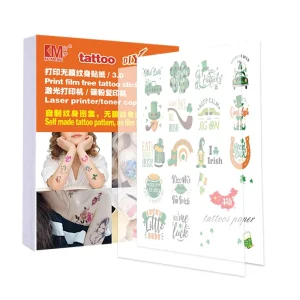 New 3.0 Fashion Removable White Flowers Waterproof Beauty Face Body Temporary Tattoo Transfer Compatible Sticker Paper A4