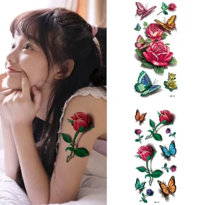 New 3d butterfly Design Tattoo Stickers Body Transfer Stickers Sexy Body Tattoo Stickers