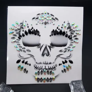 New Acrylic Halloween Decorative Face Gems Eco friendly Resin Rhinestone Face Stickers Crystal Forehead Diamond Stickers