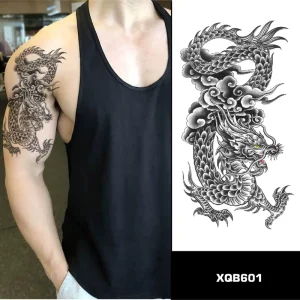 New Arm Tattoo Stickers Waterproof Big Picture Flower Arm Tattoo Color Animal Tattoo Stickers
